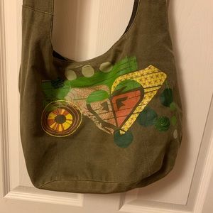 For mousebreath - Roxy Khaki Green Messenger bag